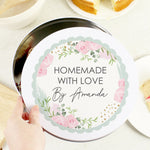 Abstract Rose Personalised Cake Tin | Unique Baking Gifts | Keep Things Personal