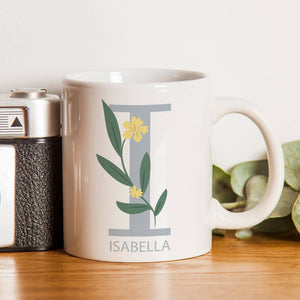 
                  
                    Floral Initial Mug - Keep Things Personal
                  
                