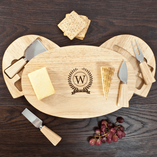 Large oval cheese board set with Tools - Keep Things Personal