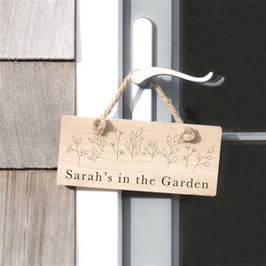 
                  
                    Oak Garden Sign - Keep Things Personal
                  
                