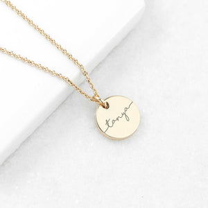 
                  
                    Personalised Disc Necklace - Keep Things Personal
                  
                