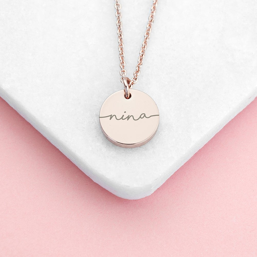 
                  
                    Personalised Disc Necklace - Keep Things Personal
                  
                