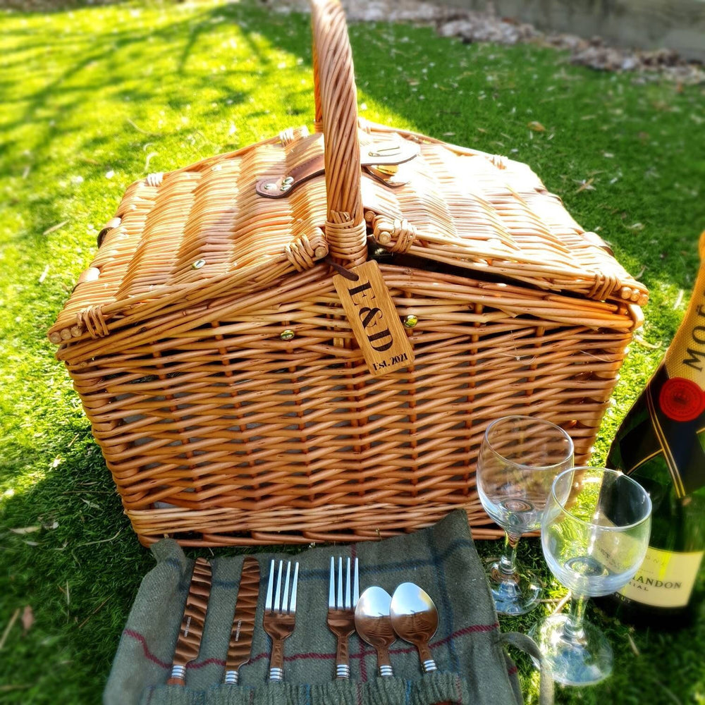 
                  
                    Picnic Basket double lidded for 2 | Keep Things Personal
                  
                