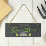 Personalised Gin Bar Slate Sign | Keep Things Personal