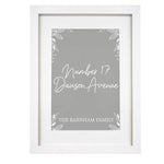 Personalised Grey Home A4 Framed Print - Keep Things Personal