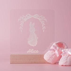 
                  
                    Personalised Flopsy Bunny Night Light | Keep Things Personal
                  
                