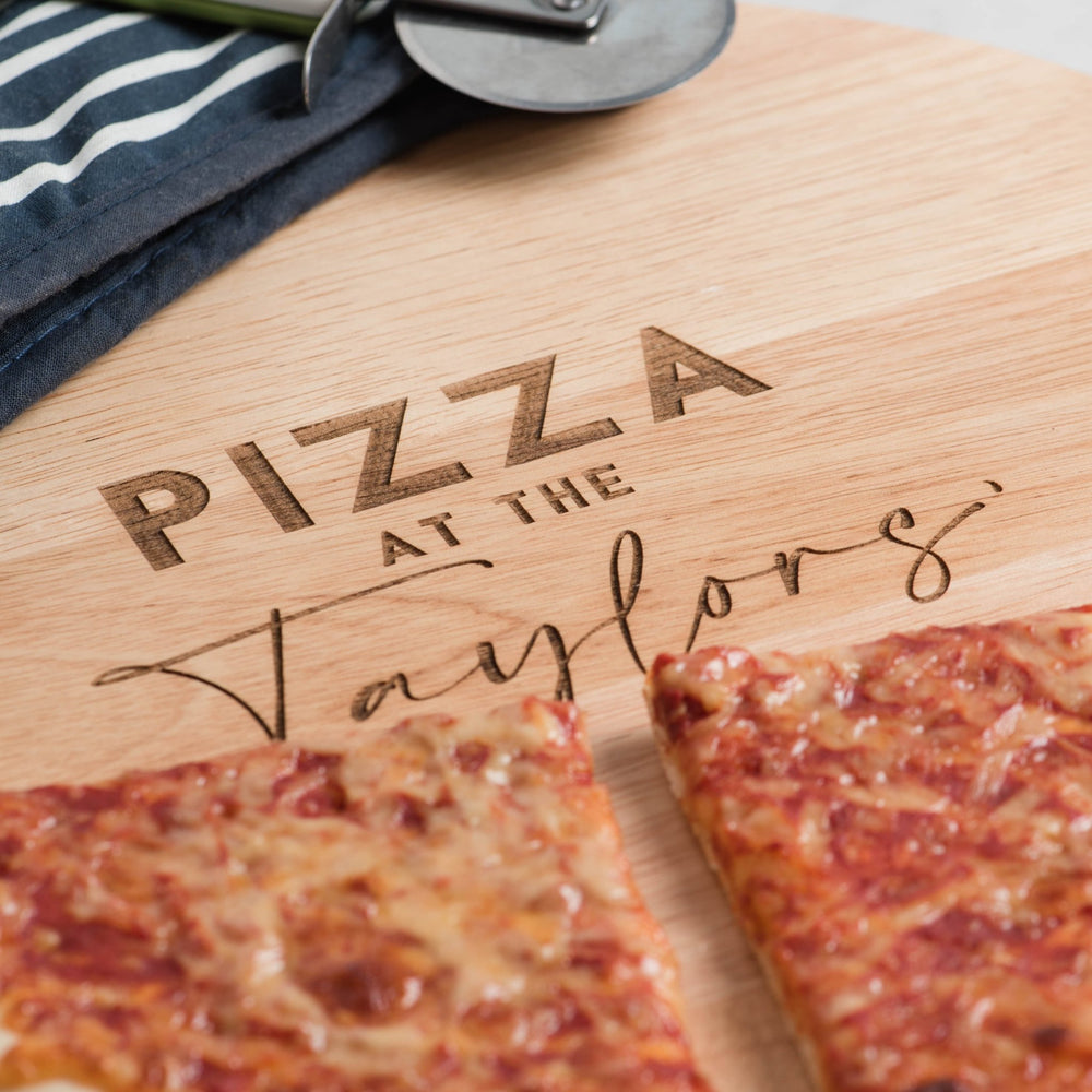 
                  
                    Wooden Personalised Pizza Serving Board | Keep Things Personal
                  
                