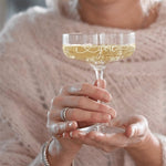 Romantic Engraved Champagne Coupe Glass - Keep Things Personal