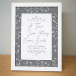 True Love Story Framed Print - Keep Things Personal