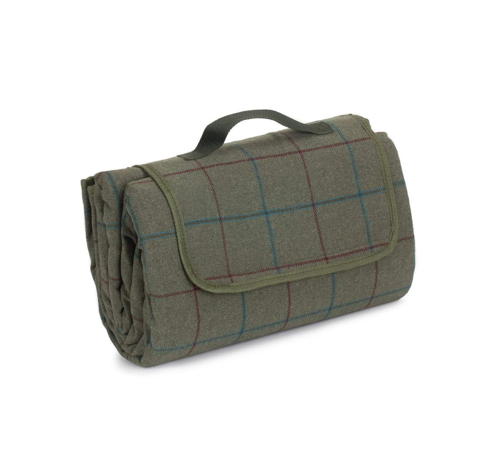 
                  
                    Green tweed personalised picnic blanket - Keep Things Personal
                  
                