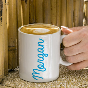 
                  
                    White Script Mug with name - Keep Things Personal
                  
                