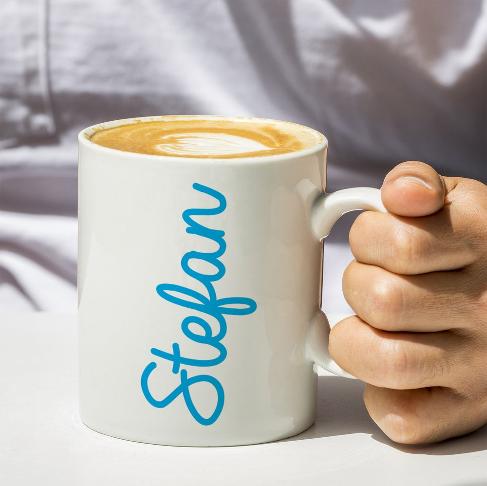 
                  
                    Blue Script Name Mug - Keep Things Personal
                  
                