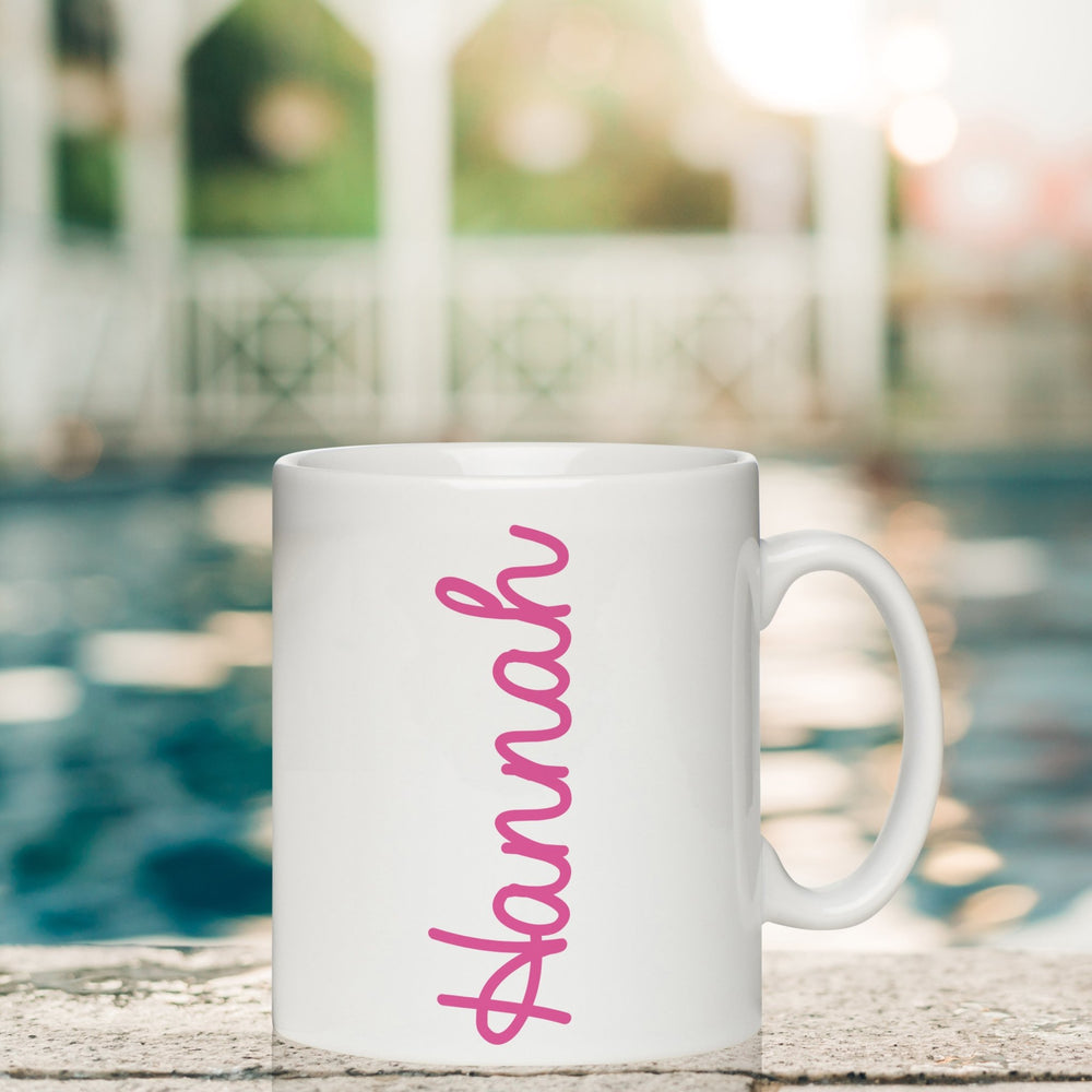 
                  
                    Pink Script Name Mug - Keep Things Personal
                  
                