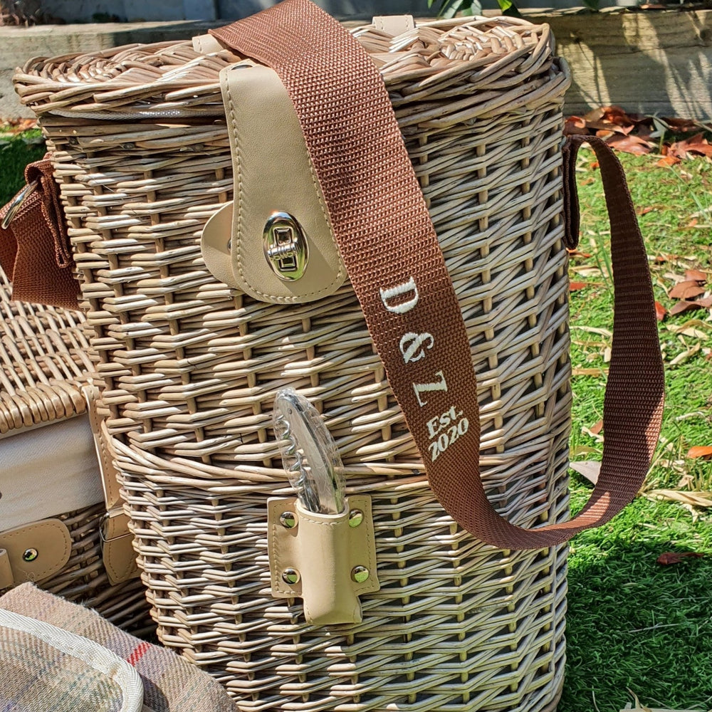 
                  
                    Personalised Wicker 2 Bottle Insulated Wine Cooler Carrier Basket - Keep Things Personal
                  
                