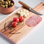 Wooden Pink Edged Serving Board - Keep Things Personal